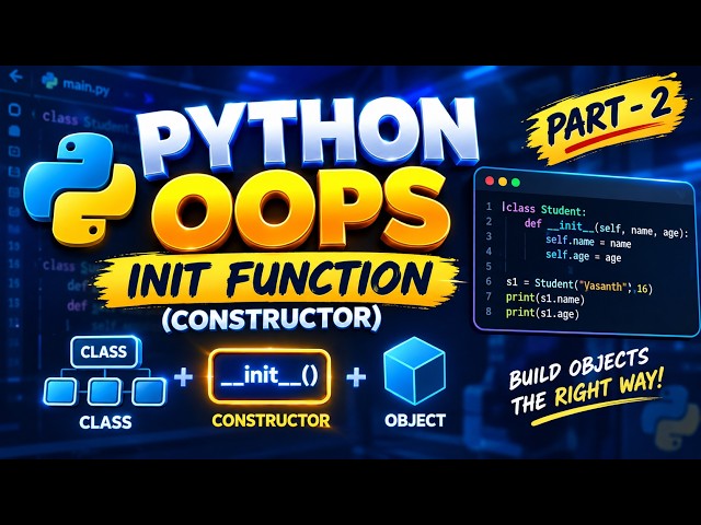 Python init function PART-2 OOPS