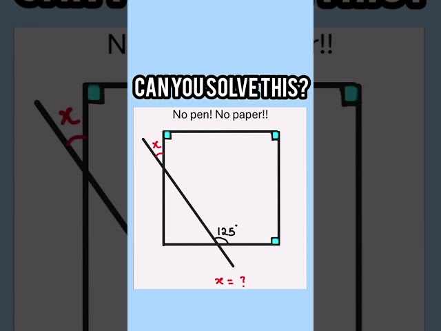 Can you solve this before the time runs out? #YouTubeShorts#Shorts#Reels#TikTokMath#EducationalShort