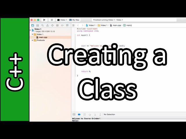 Classes - C++ Programming Tutorial #10 (PC / Mac 2015)