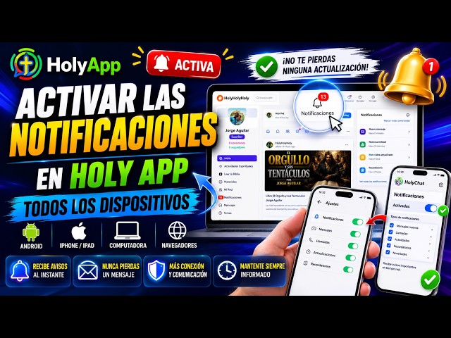 HOW TO ENABLE NOTIFICATIONS IN HOLY APP - ALL DEVICES