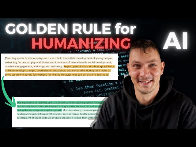Humanize AI Writing & Bypass AI Detection with this KEY RULE