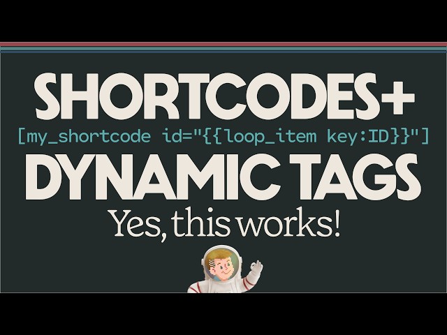 Use GenerateBlocks Dynamic Tags in Shortcode Parameters!