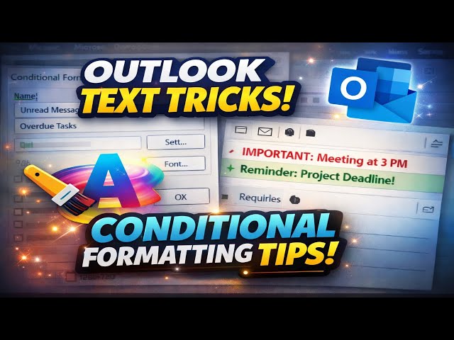 How To Make E-mails in Outlook Stick Out (Best Way To Organize Inbox)