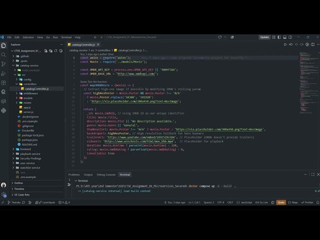 SE4030 Secure Software Development — StreamLite Vulnerability Fixes & Google OIDC Walkthrough