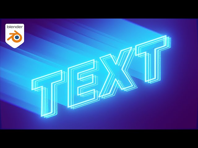 Vibrant Text Animation With Geometry Nodes (Blender Tutorial)