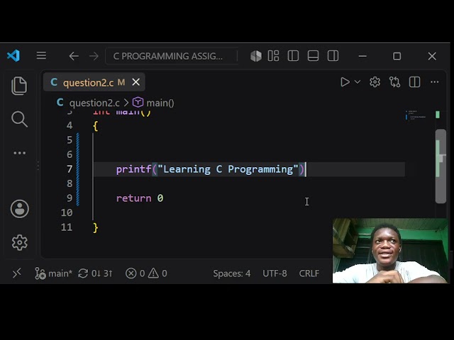 CODING IN C PROGRAMMING (How to correct common mistakes in c programming)