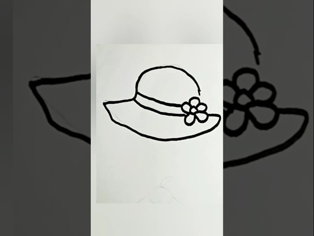 Drawing cap #shortsvideo​ #youtubeshorts​ #howtodrawflowervase