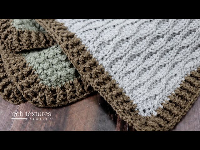 Ribbed Blanket Edging Crochet Pattern