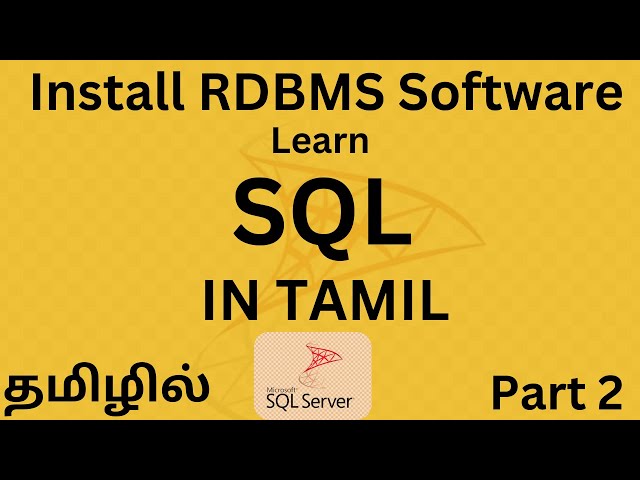 How to Install SQL Server 2022 on Windows 10 in Tamil , Installation SQL Server in Tamil #SQLServer
