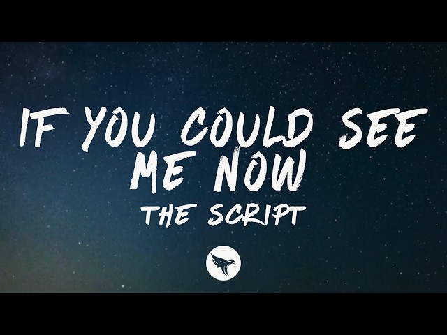 The Script - If You Could See Me Now (Lyrics)