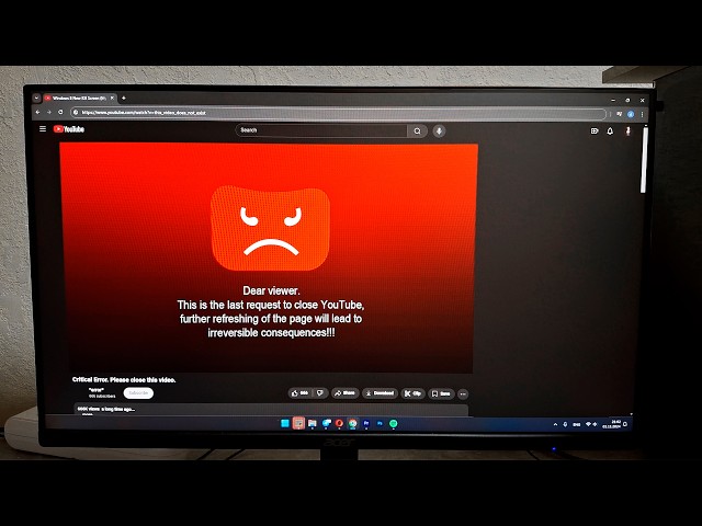 YouTube New KillScreen In My PC