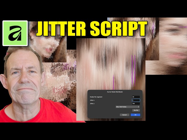 Affinity 3.3 Scripting Curve Jitter Effect | How To | Free Download | Paint Tool