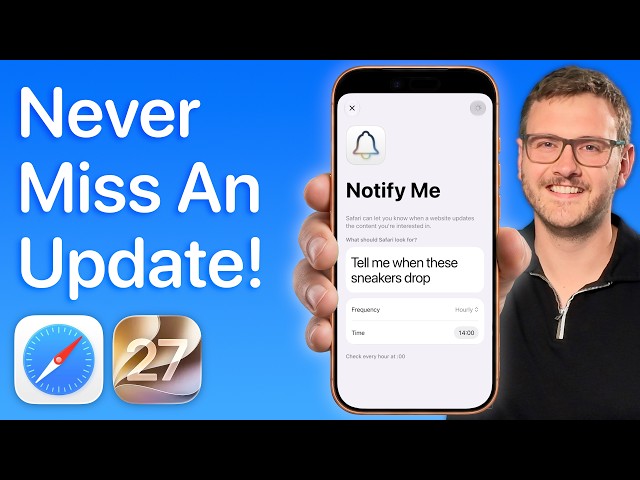 How Do I Use Notify Me in Safari on iOS 27?