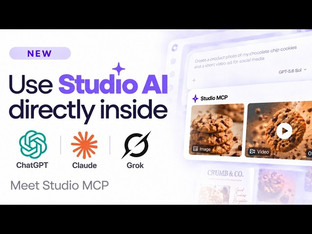 Use Top AI Image & Video Models Directly Inside ChatGPT & Claude! (Studio AI MCP)