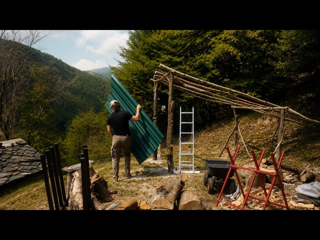 A Storm Changed My Plans | Building a New Firewood Area | EP136