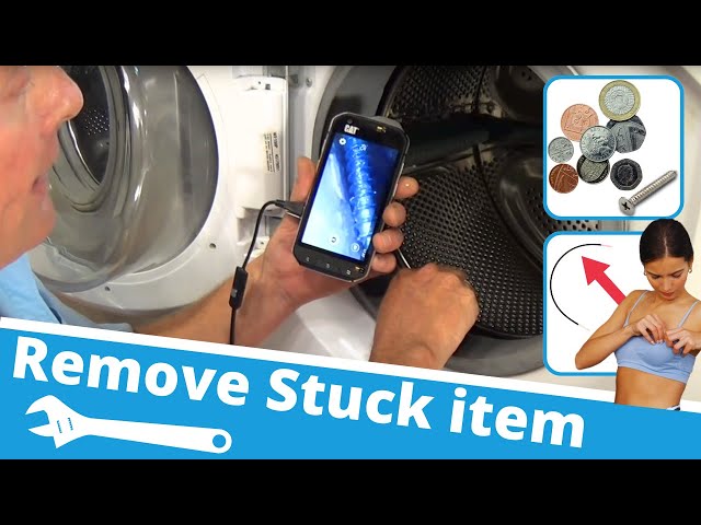 How to Remove bra wire, coins, screws from a noisy washing machine drum