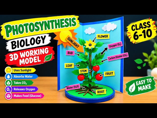 Build an Award-Winning 3D Photosynthesis Model for Science Exhibition | Photosynthesis Working Model