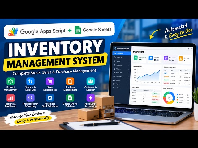 Complete Inventory Management System | Google Apps Script + Google Sheets