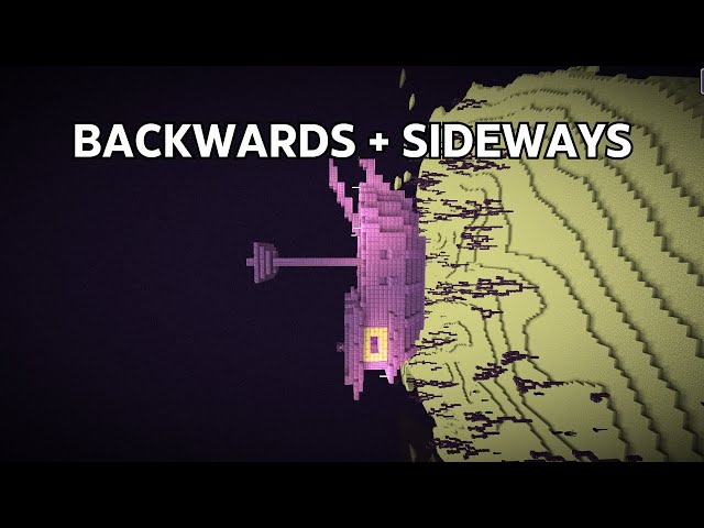 I tried beating minecraft backwards AND sideways