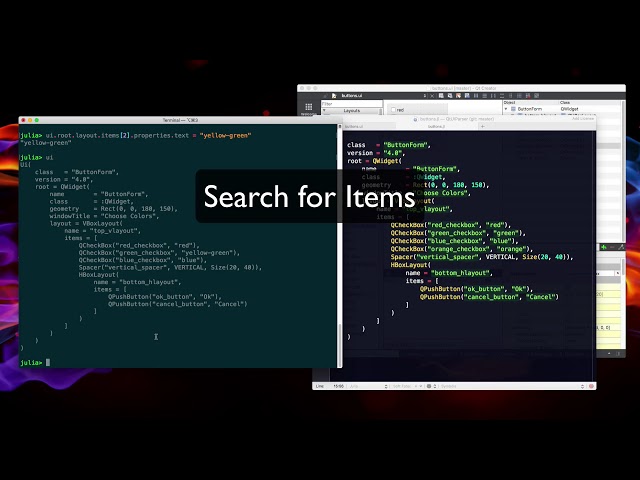 Command Line Editing of Qt Designer UI Files