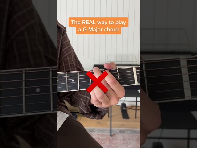 The only REAL way to play a G Major Chord #guitar
