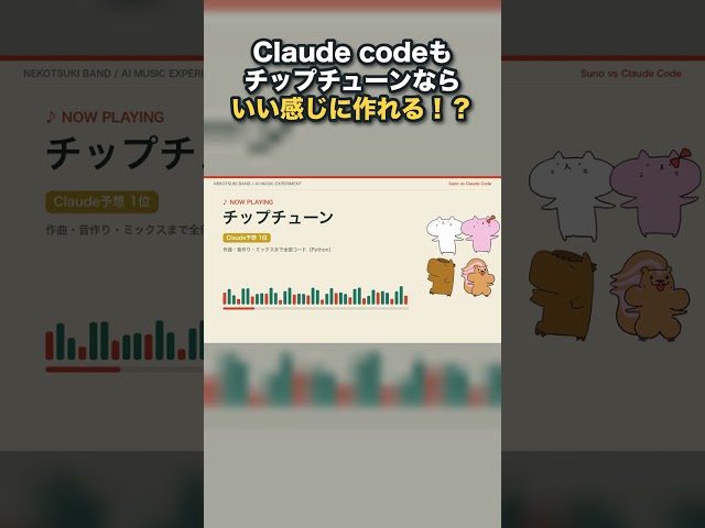 Claude codeもチップチューンならいい感じに！？ #Shorts