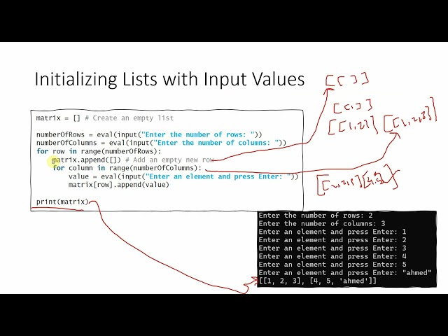 Lecture 35 Chapter 11 Multidimensional Lists