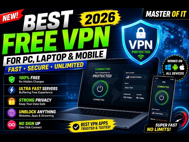 FREE VPN 2026  Best VPN Apps for PC & Mobile | Fast & Secure