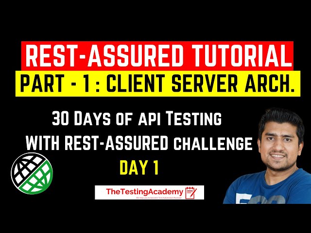 Rest Assured Tutorial | Day 1 |  Client Server Architecture Explained (API Testing Basics)