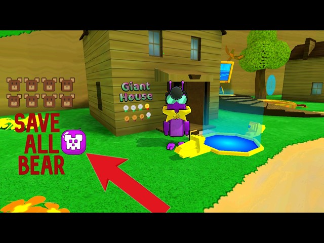 Tutorial: How to save all Bear in Giant House and open Hardcore mode😯