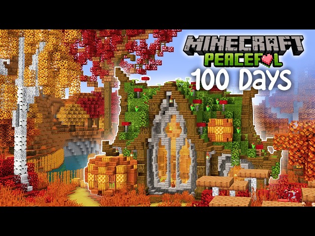 I Spent 100 Days living in the NEW Dappled Forest