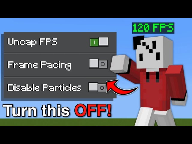 How to INCREASE your FPS in Minecraft PE (MCPE)