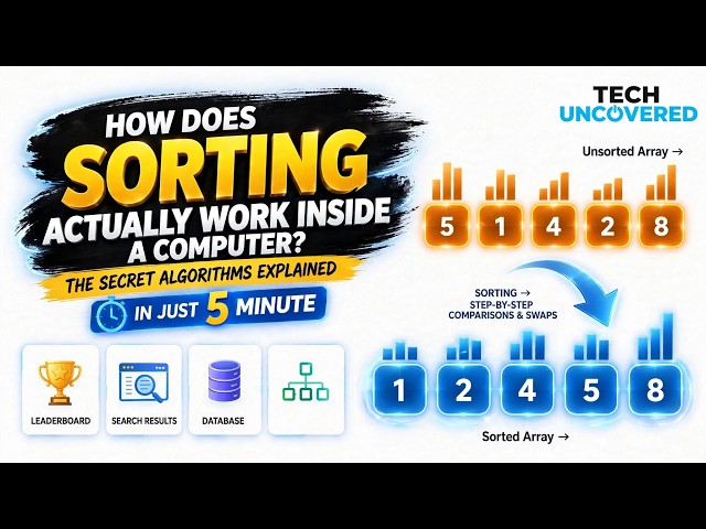 How Does Sorting Actually Work Inside a Computer? Algorithms Explained Visually
