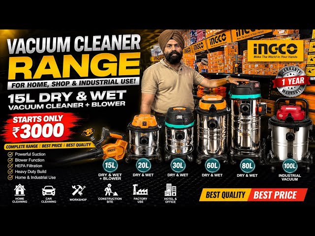 Sabse Sasta Wet & Dry Vacuum Cleaner Under ₹3000 | Wet & Dry Vacuum Cleaner | commercial use