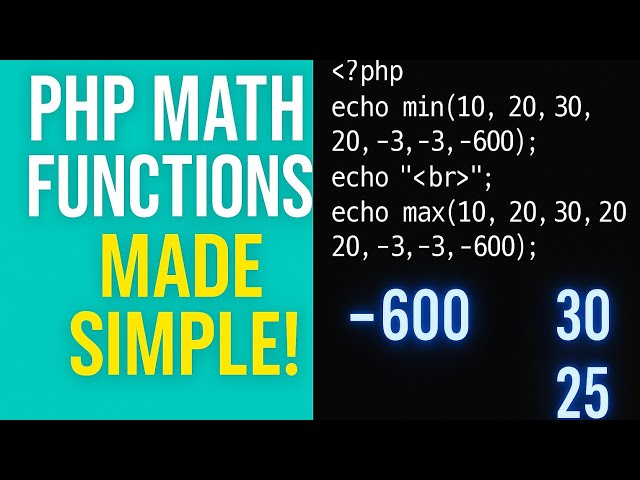 3 Powerful PHP Math Functions You Must Know | Easy Coding Tutorial for Beginners