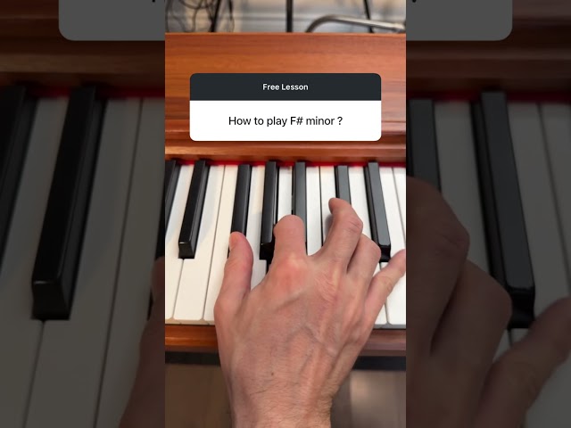 "F# minor" chord on Piano