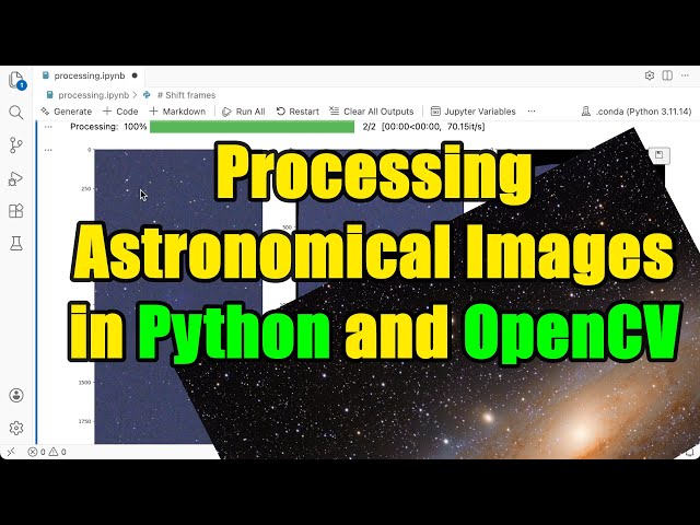 Processing Astronomical Images in Python and OpenCV | Data Science