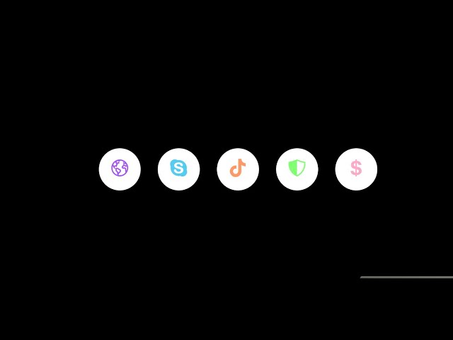CSS Icon Hover Effects with Text And Gradient Drop Shadow