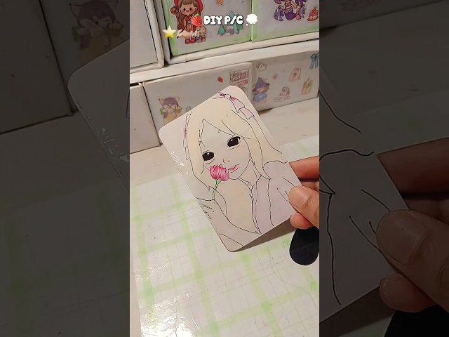 DIY P/C ⭐🫧🌱 |#diy #shorts #trending #photocard #kpop #craft