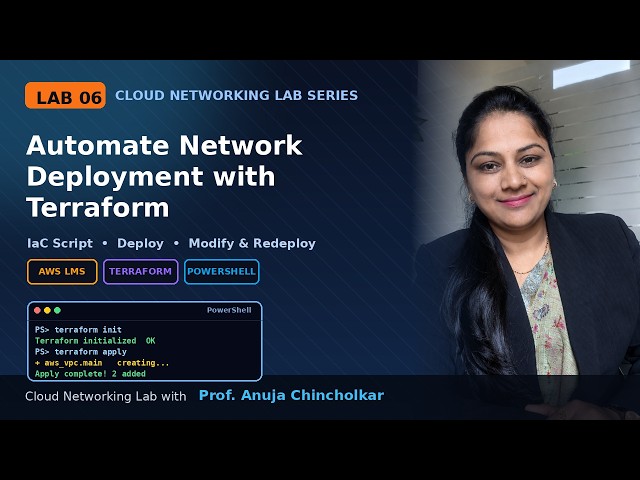 Lab 6: Automate Network Deployment with Terraform | AWS LMS Module + PowerShell