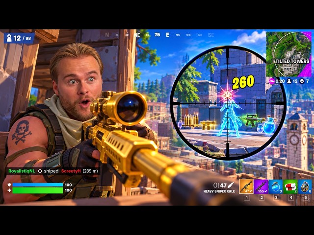 HAND OUT FREE HEADSHOT SNIPES! 🎯 - Fortnite Battle Royale (Dutch)