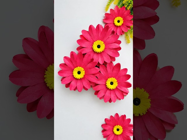 Easy Paper Flower | DIY Paper Flower #paperflower #flowermaking #flowercraft #flowers