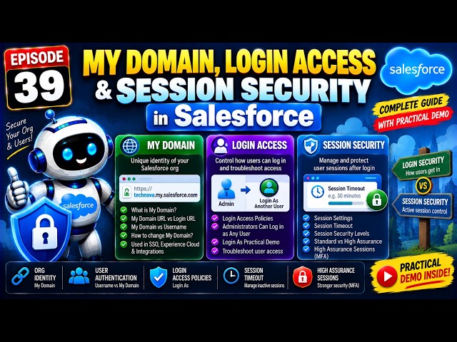 My Domain, Login Access & Session Security in Salesforce | Practical Tutorial | Episode 39 | 2026