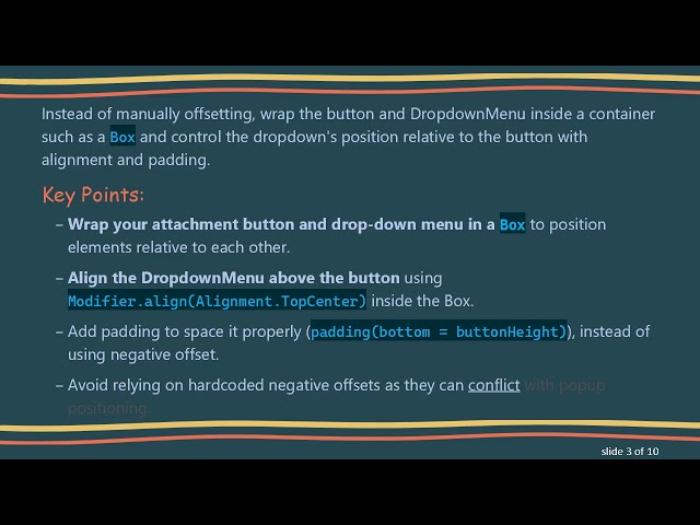 How to Create an Upward DropDownMenu in Android Jetpack Compose
