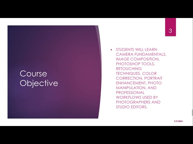 Photography Using Adobe Photoshop  Course Introduction for Beginners