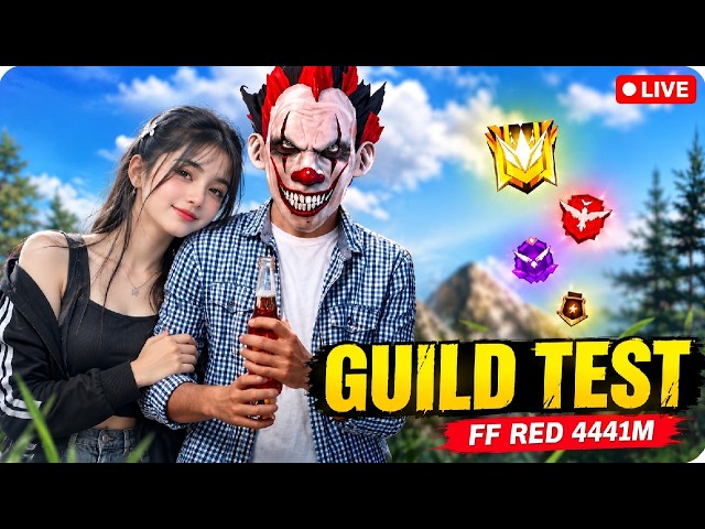 🔴 FREE FIRE LIVE 🔥 6v6 Custom Room + Grandmaster Push | FF RED 444 1M