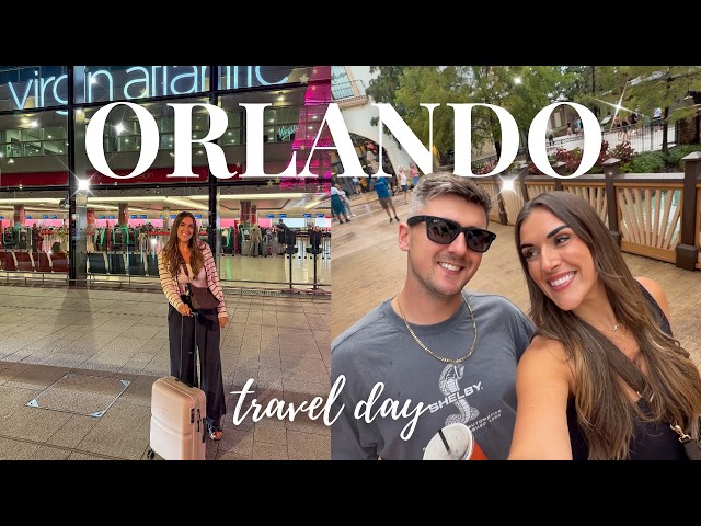 ORLANDO TRAVEL DAY! 🇺🇸✈️ Virgin Atlantic Premium from Heathrow| Portofino Bay & Disney Springs