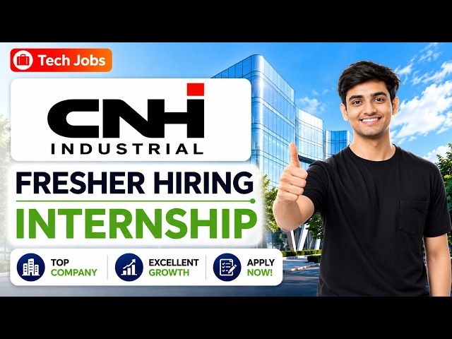 🔥CNH Off-Campus Hiring | Data Analytics + Java Developer Internship