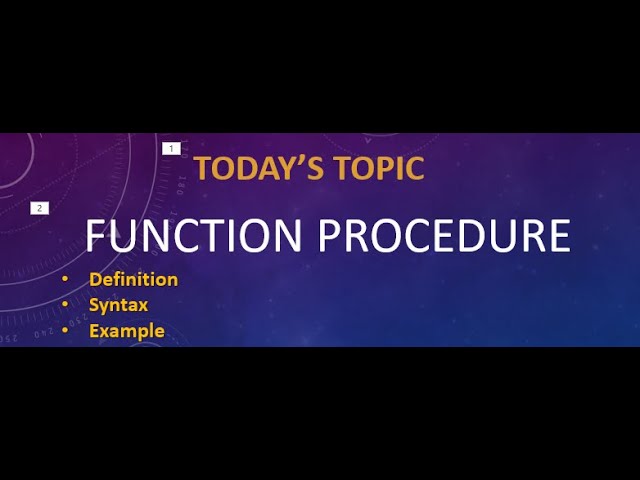 #QBASIC, #SAMSIRCOMPUTER, What is Function Procedure in QBASIC Modular Programming?