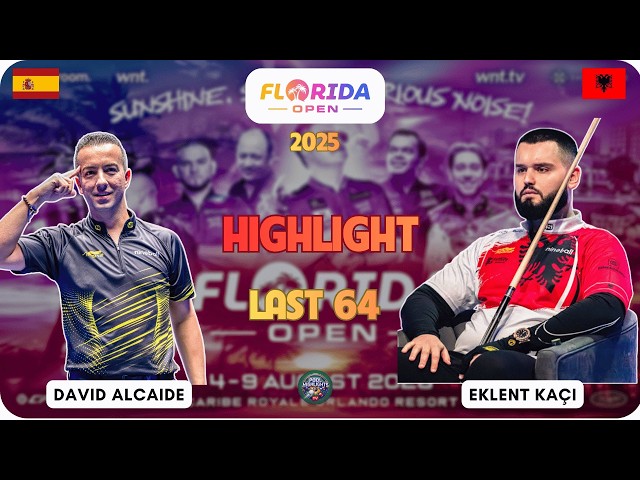 HIGHLIGHTS | David Alcaide vs Eklent Kaci | LAST 64 | Florida Open  Pool 2025 (WNT)